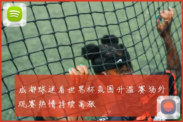 成都球迷看世界杯氛围升温 赛场外观赛热情持续高涨
